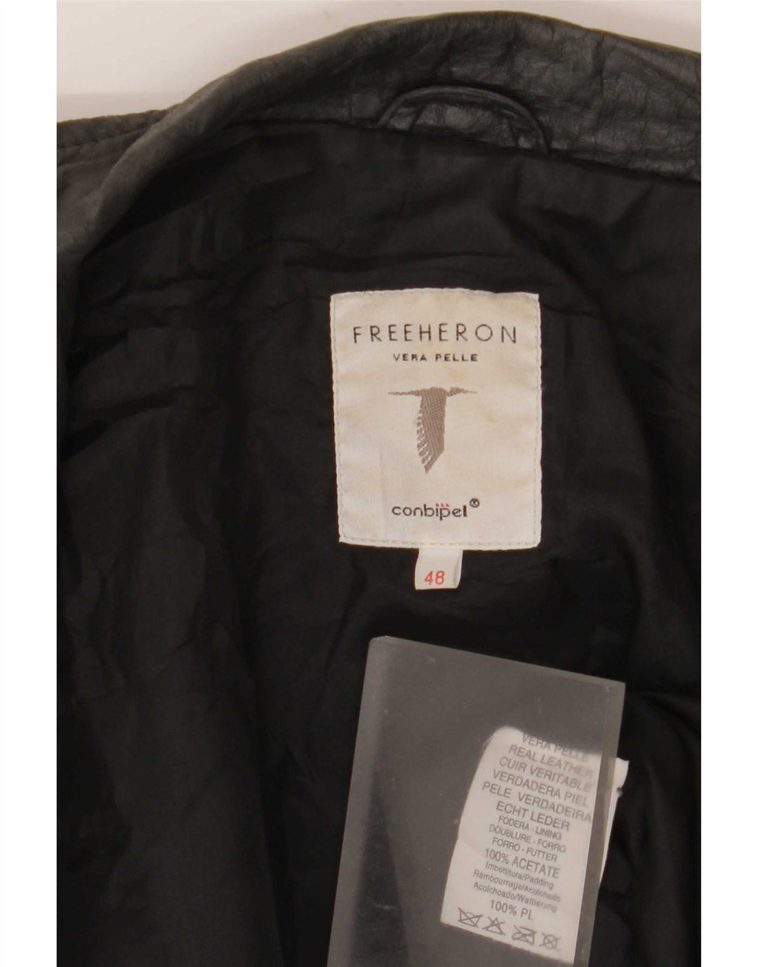 Conbipel Γυναικείο Δωρεάν Δερμάτινο Μπουφάν Heron IT 48 XL Μαύρο