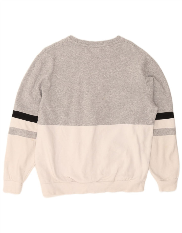 Ανδρικό γραφικό φούτερ Fila Jumper Μικρό γκρι χρώμα, βαμβακερό