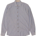 Vintage Ανδρικό πουκάμισο Μέγεθος 37 38 Small Blue Gingham Cotton