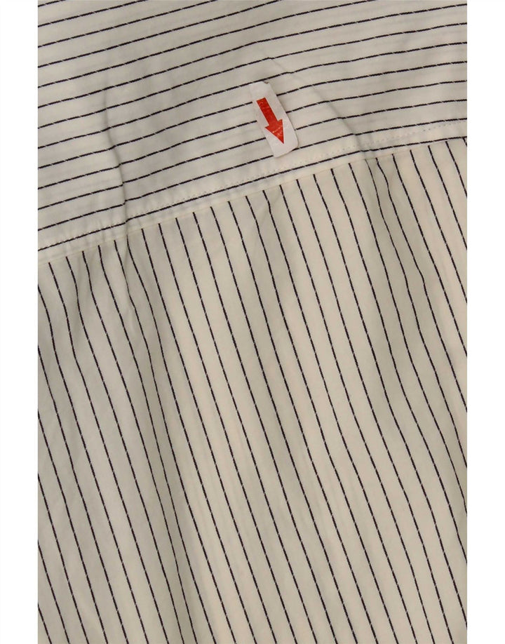 Γυναικείο πουκάμισο Hugo Boss Slim Fit Βαμβακερό μεσαίο λευκό ρίγες