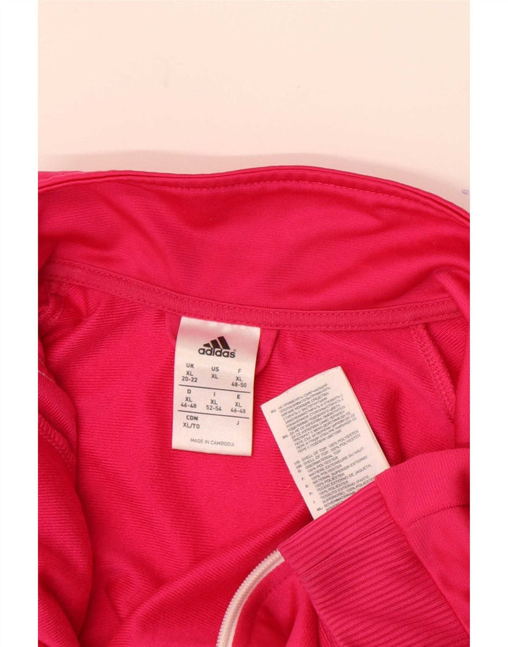 Γυναικεία αθλητική φόρμα Adidas Top Jacket UK 20/22 XL Pink Polyester