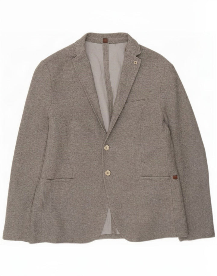 Zara Ανδρικό μπουφάν σακάκι με 2 κουμπιά EU 56 XL Grey Polyester