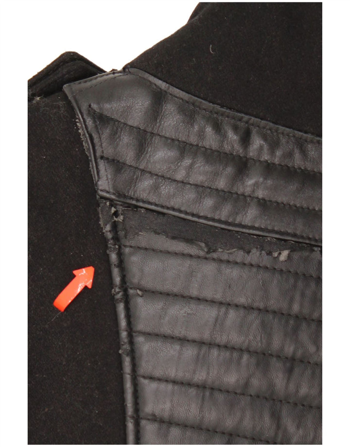 KHUJO Ανδρικό Στρατιωτικό Πανωφόρι UK 38 Medium Black Nylon