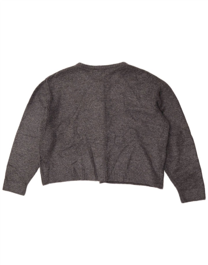 Marks & Spencer Γυναικείο Crop Oversized Ζακέτα πουλόβερ UK 18 XL Γκρι
