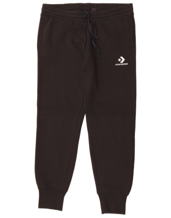 Ανδρική φόρμα Converse Παντελόνι Joggers Μεγάλο Μαύρο Βαμβακερό