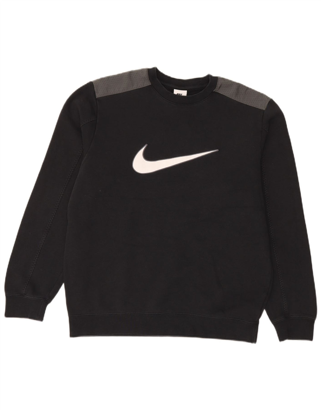 Ανδρικό γραφικό φούτερ Nike, μεσαίο μαύρο, βαμβακερό