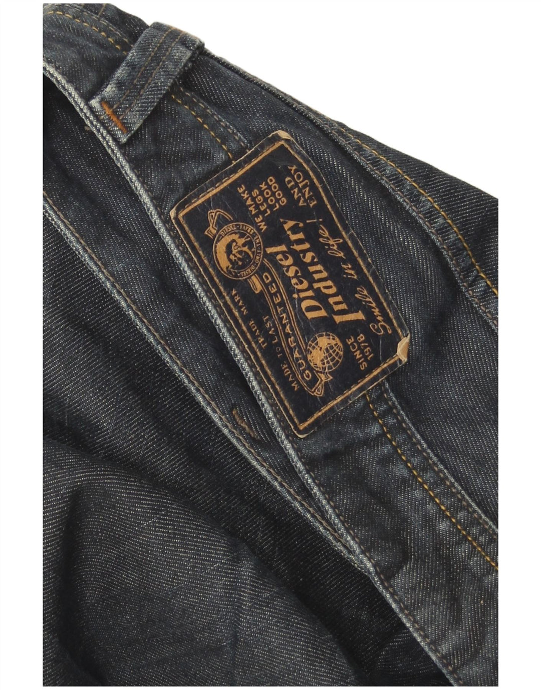 Diesel Ανδρικό Larkee Regular Straight Jeans W38 L32 Μπλε βαμβακερό