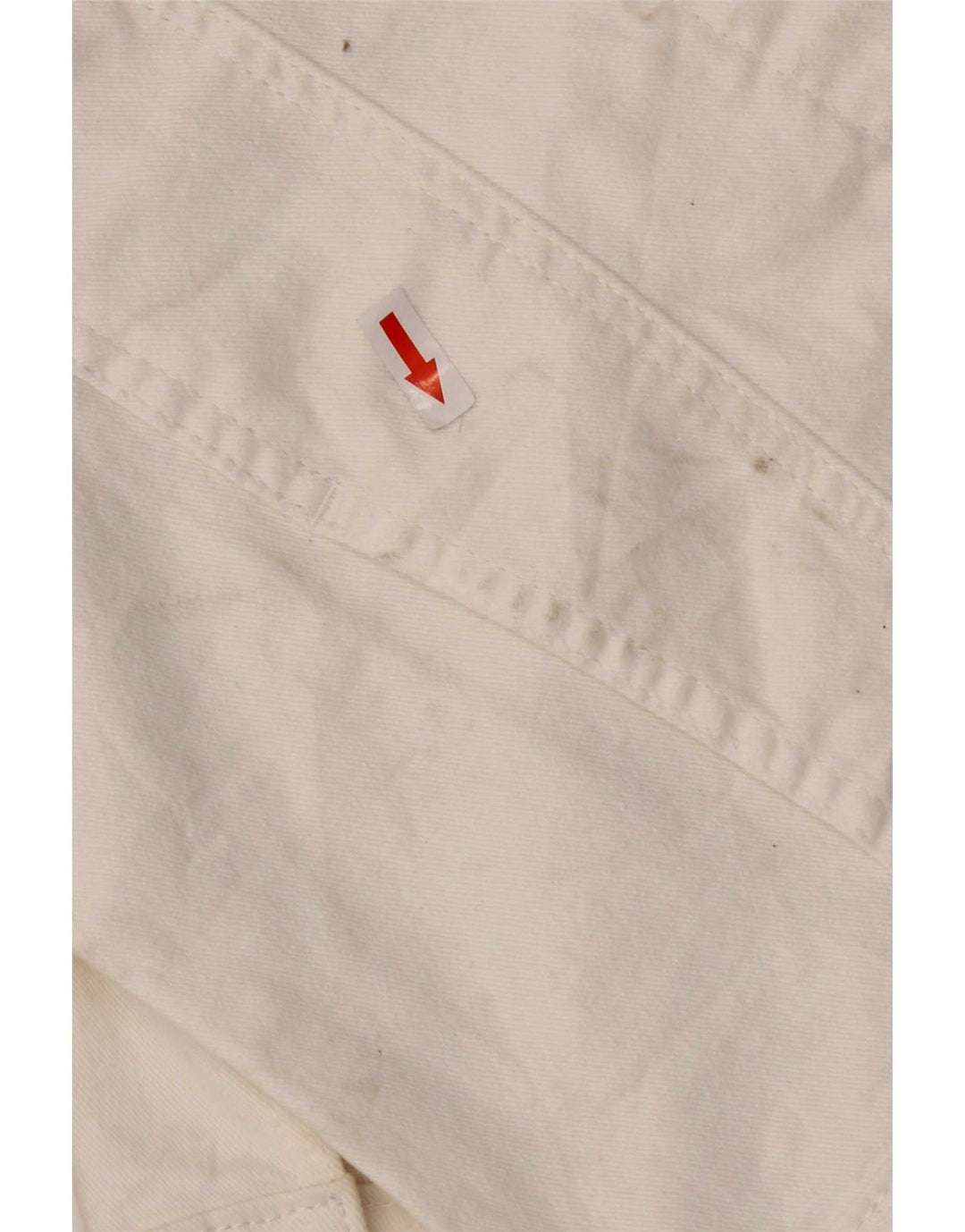 Τζιν μπουφάν Lee Womens Riders UK 10 Small White Cotton