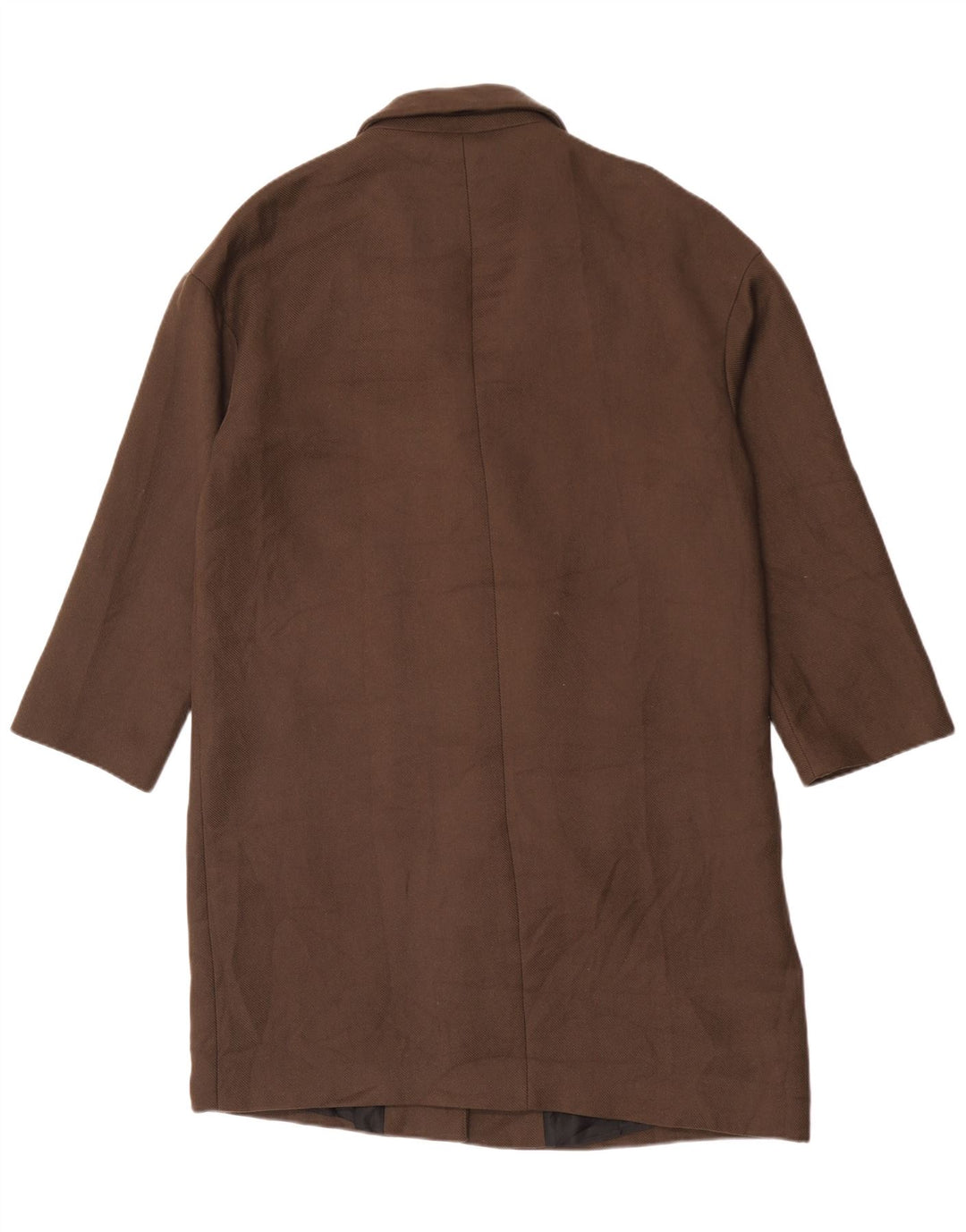 Zara Γυναικείο Oversized Πανωφόρι UK 14 Medium Brown Πολυεστέρας