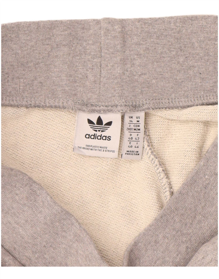 Γυναικεία αθλητική φόρμα Adidas Παντελόνι Joggers UK 14 βαμβακερό μεσαίο γκρι