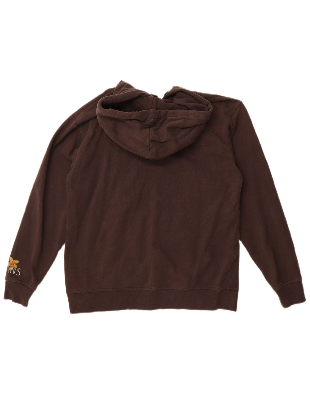 Vans Γυναικείο Γραφικό Hoodie Jumper UK 10 Small Brown Βαμβακερό