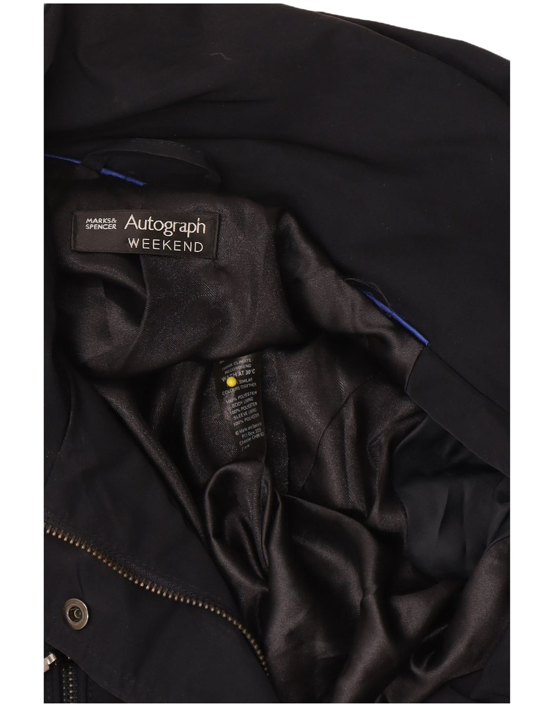 Marks & Spencer Γυναικείο παλτό Windbreaker Autograph UK 12 Medium Black