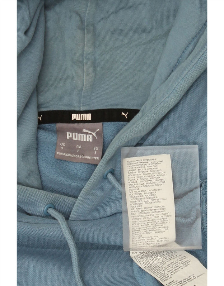 Ανδρικά κουκούλα Puma, Μπλε βαμβακερό