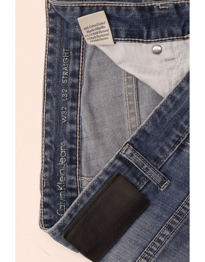 Ανδρικό τζιν ίσιο Calvin Klein W32 L32 Μπλε βαμβακερό