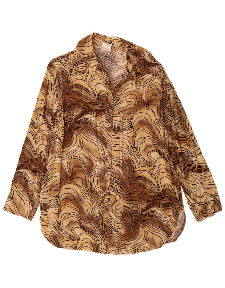 Kohlhaas Γυναικείο Πουκάμισο Μπλούζα EU 40 Medium Brown Tie Dye Viscose