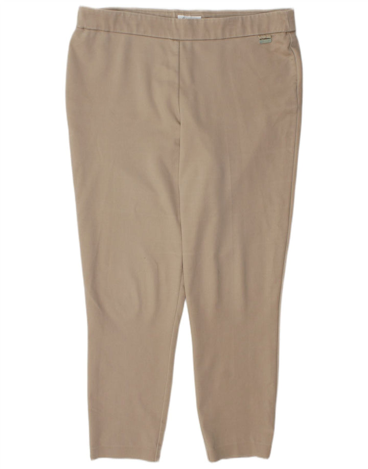 Γυναικείο κολάν παντελόνι CALVIN KLEIN XL W36 L28 Μπεζ βαμβακερό