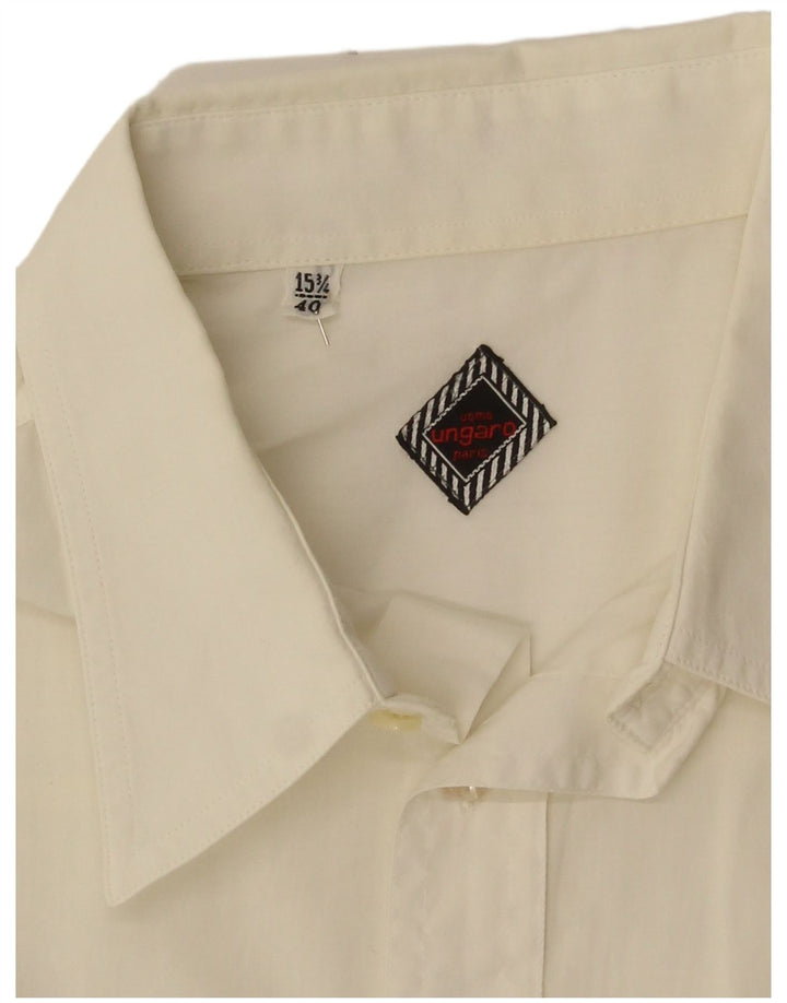 Ανδρικό κοντομάνικο πουκάμισο Ungaro 40 15 3/4 Medium White