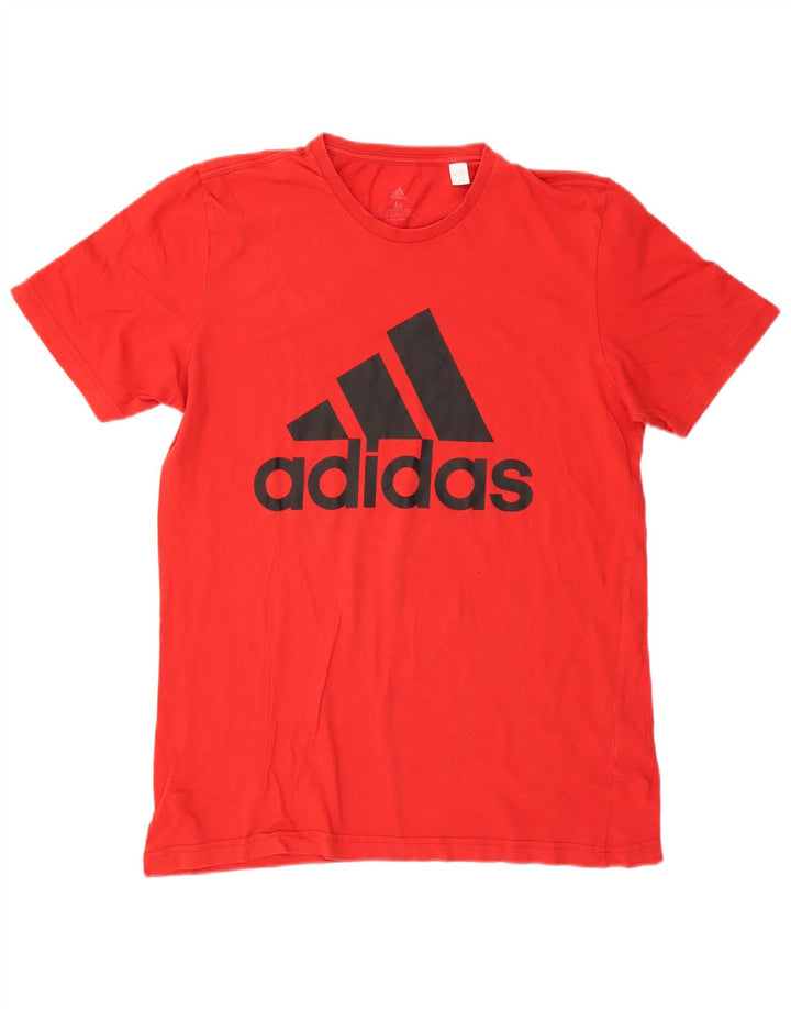 Ανδρικό γραφικό T-Shirt Adidas Top Μεσαίο κόκκινο βαμβακερό