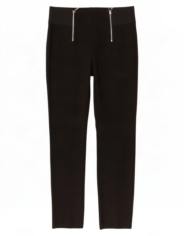 Zara Γυναικείο Slim Casual Παντελόνι Μεγάλο W30 L26 Μαύρο Viscose