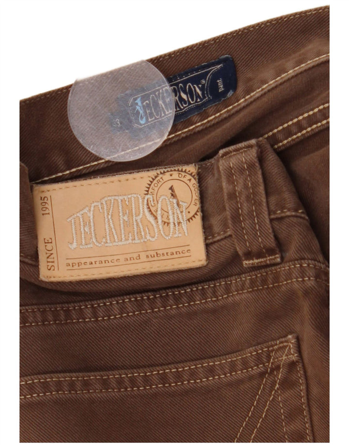 Jeckerson Ανδρικό τζιν ίσιο W33 L30 Καφέ βαμβακερό