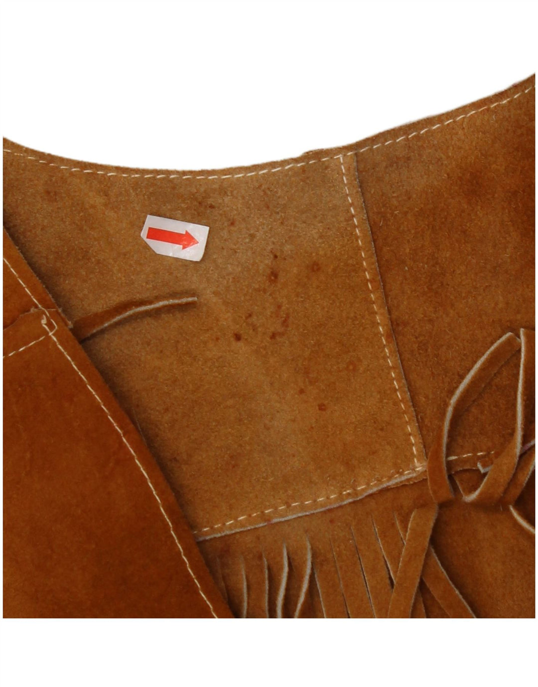 Γυναικείο σουέτ γιλέκο VINTAGE UK 10 Small Brown