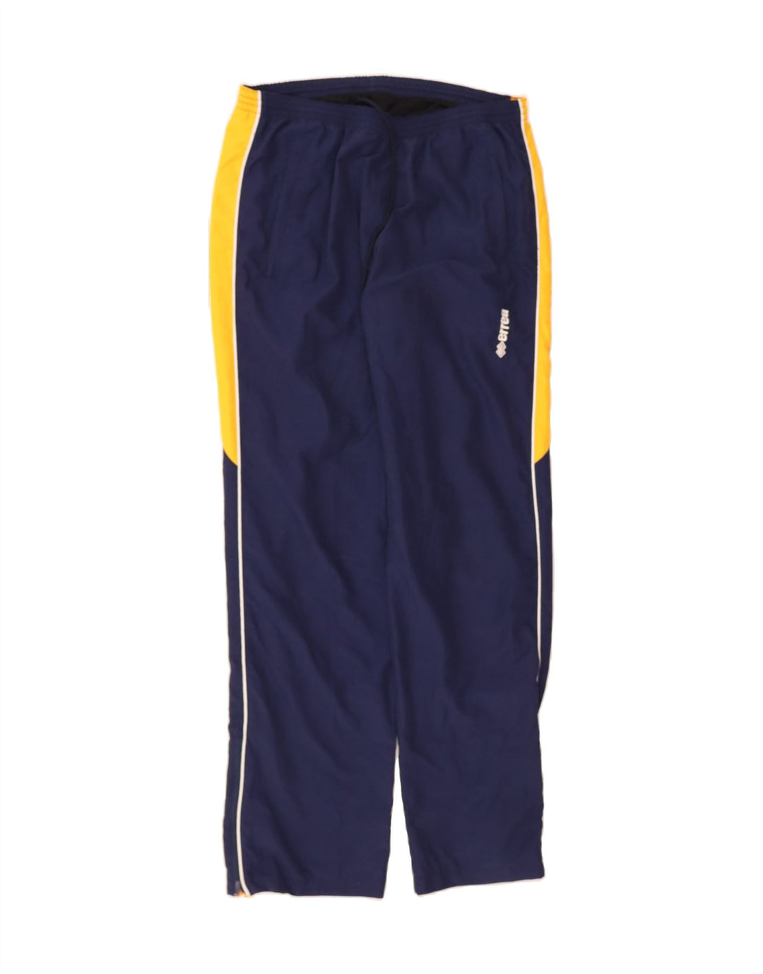 ERREA Mens Tracksuit Trousers Medium Navy Blue Colourblock Polyester Vintage Errea and Second-Hand Errea from Messina Hembry 