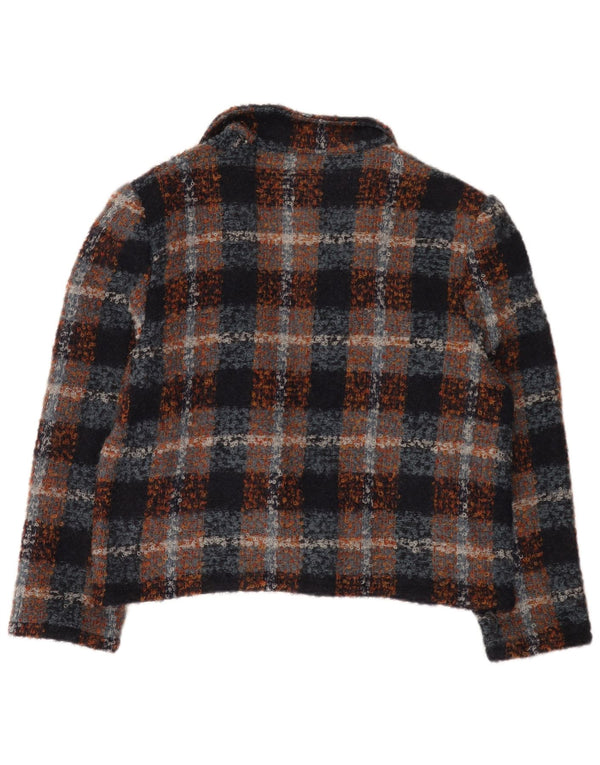Vintage Γυναικείο Ανοιχτό Μπουφάν Bolero IT 48 XL Πολύχρωμο μαλλί καρέ