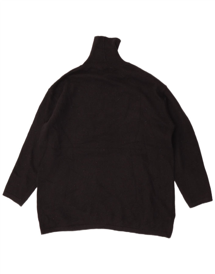 Iceberg Γυναικείο πουλόβερ Looney Tunes με ρολό πουλόβερ IT 46 μεγάλο μαύρο μαλλί