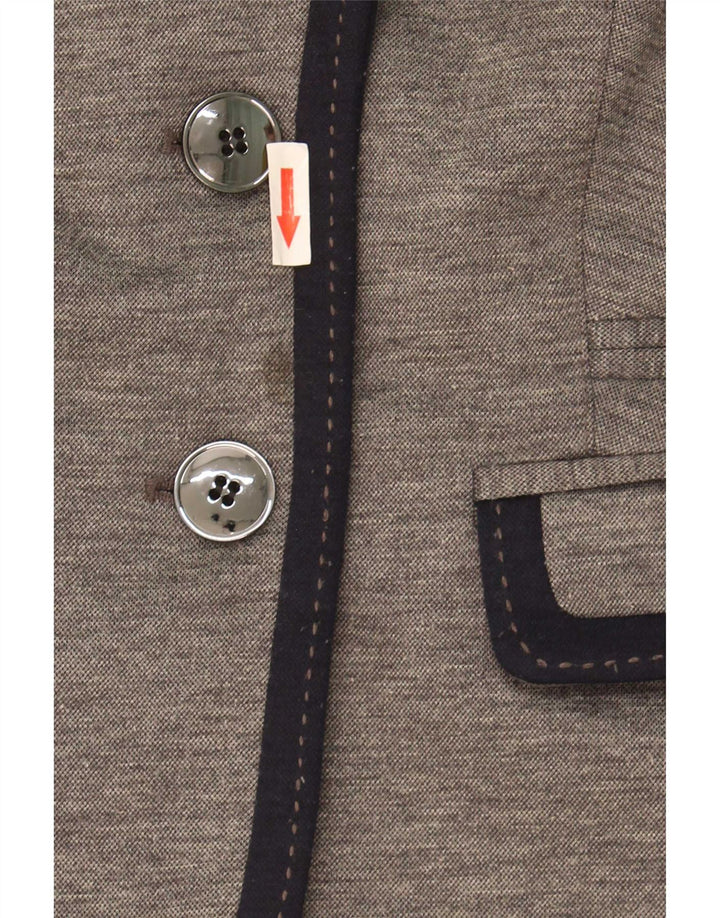 Marks & Spencer Γυναικείο μπουφάν 2 κουμπιών Blazer UK 12 Medium Grey