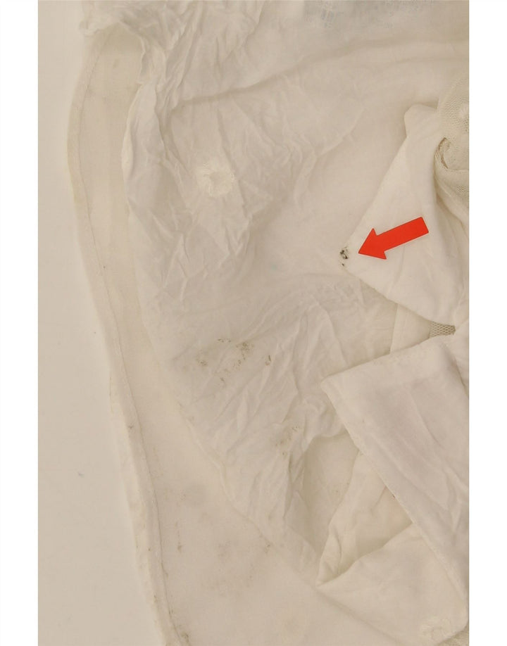 Zara Γυναικεία μπλούζα Trafaluc UK 14 Medium White Floral Polyester