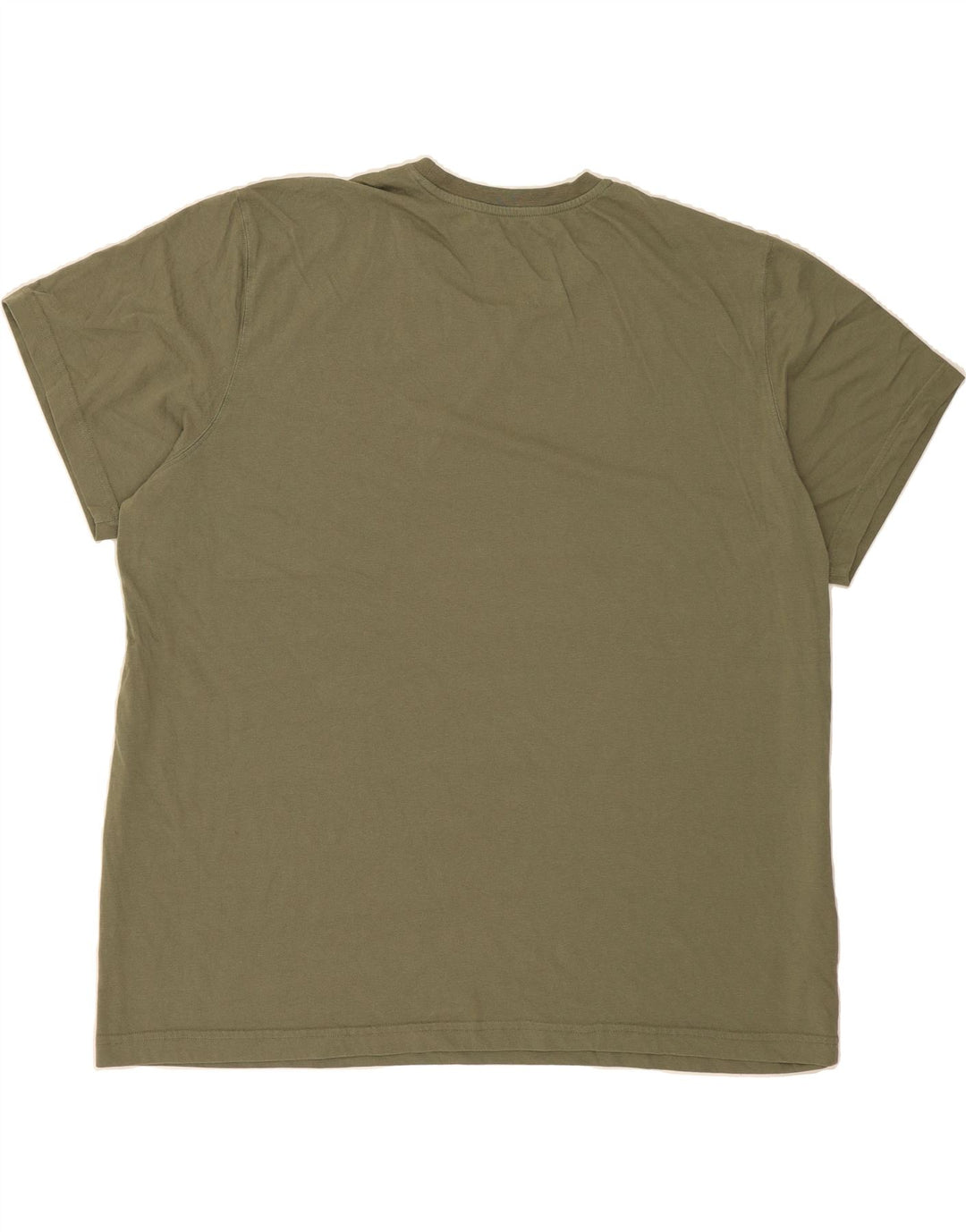 EDDIE BAUER Mens T-Shirt Top 2XL Khaki Cotton Vintage Eddie Bauer and Second-Hand Eddie Bauer from Messina Hembry 