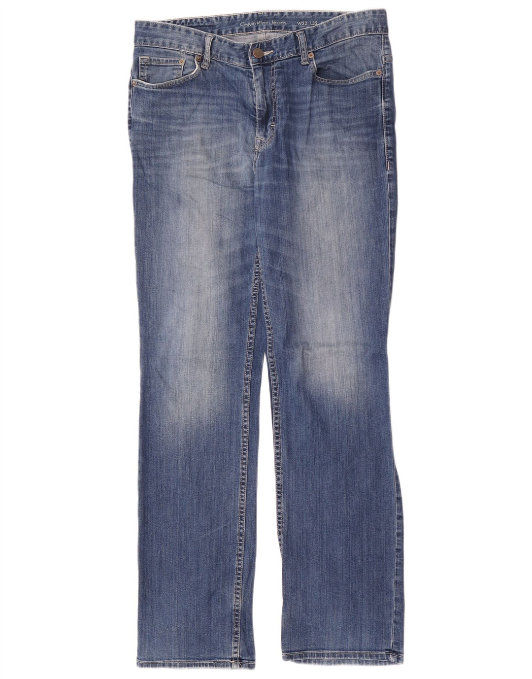 Ανδρικό τζιν ίσιο Calvin Klein W32 L32 Μπλε βαμβακερό