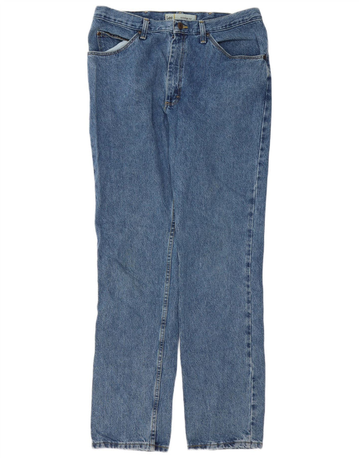 Ανδρικό τζιν Lee Regular Fit ίσιο W36 L34 Μπλε βαμβακερό