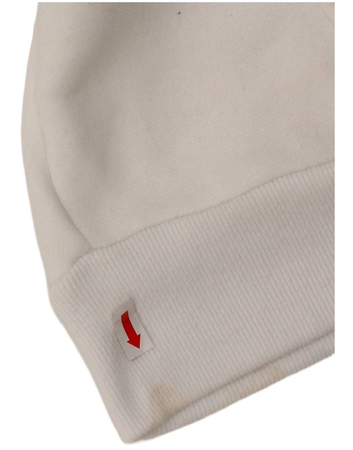 HOLLISTER Ανδρικό μπλουζάκι με κουκούλα μεγάλο λευκό βαμβακερό