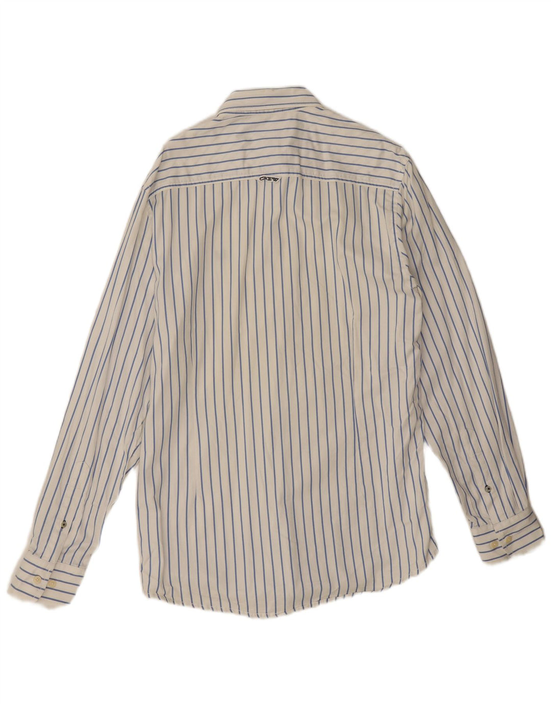 Ανδρικό πουκάμισο Crew Clothing Tailored Fit, μεσαίο λευκό βαμβακερό ριγέ