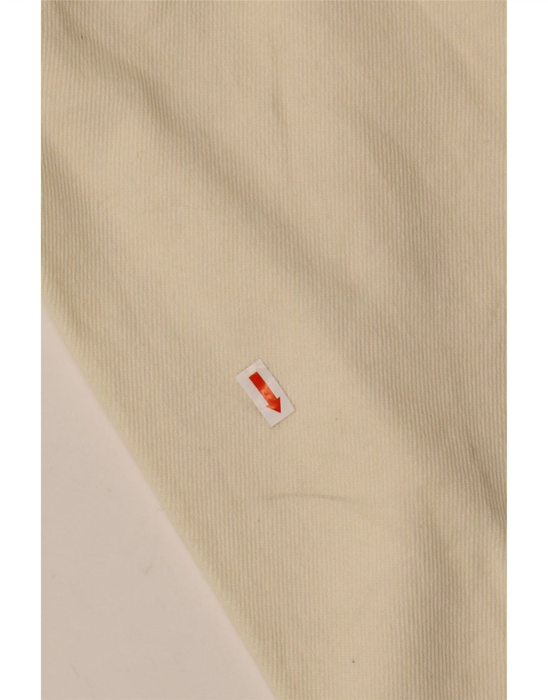 Zara Γυναικείο Crop Oversized Τζιν μπουφάν UK 16 Large Off White Βαμβακερό