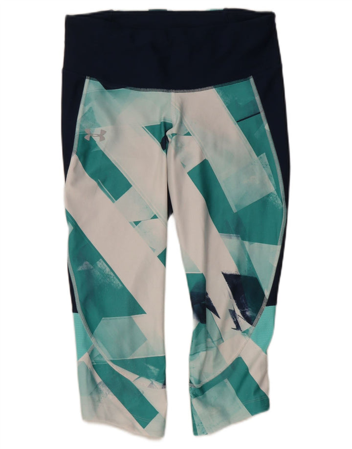 Under Armour γυναικείο κολάν συμπίεσης UK 12 μεσαίου τιρκουάζ γεωμετρικό