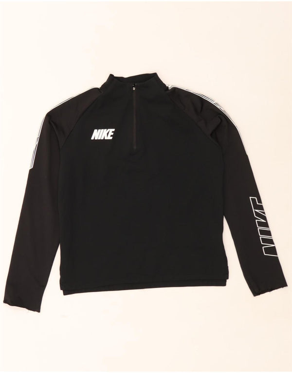 Nike Girls Dri Fit Graphic Μακρυμάνικο 12-13 ετών Μεγάλο Μαύρο
