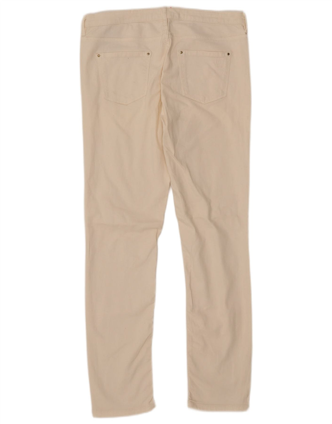 Massimo Dutti Γυναικείο Slim Jeans EU 42 Large W32 L30 Off White Βαμβακερό