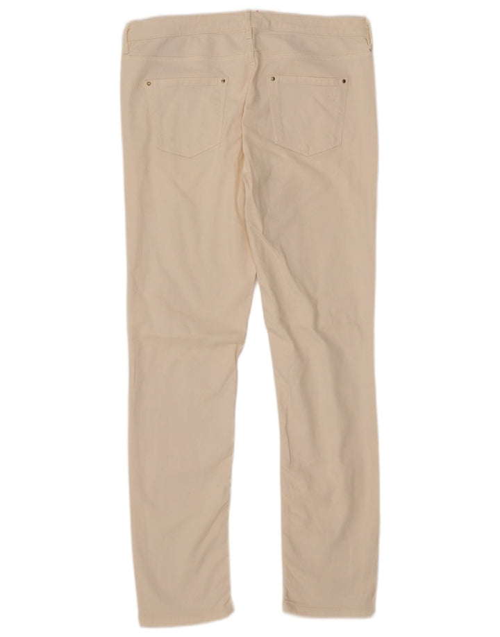 Massimo Dutti Γυναικείο Slim Jeans EU 42 Large W32 L30 Off White Βαμβακερό