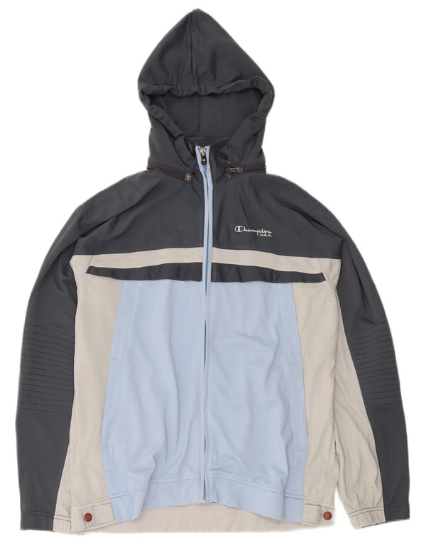 Ανδρική φόρμα με κουκούλα Champion Top Jacket Small Grey Colourblock Sports