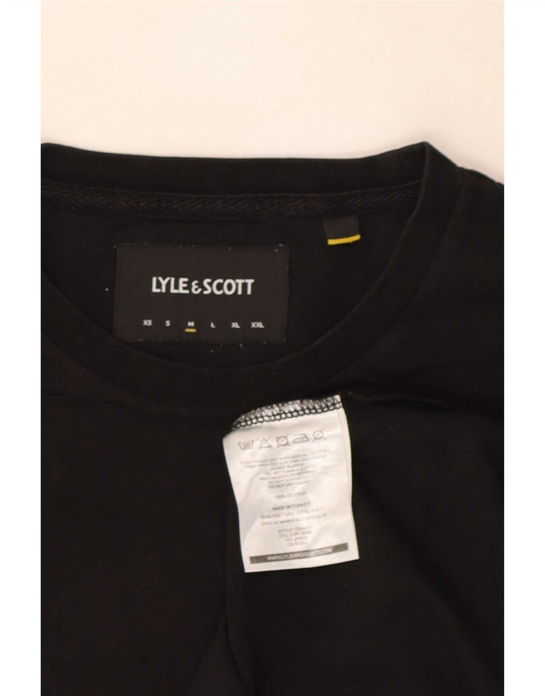 Ανδρικό T-Shirt Lyle & Scott Top Μεσαίο μαύρο βαμβακερό