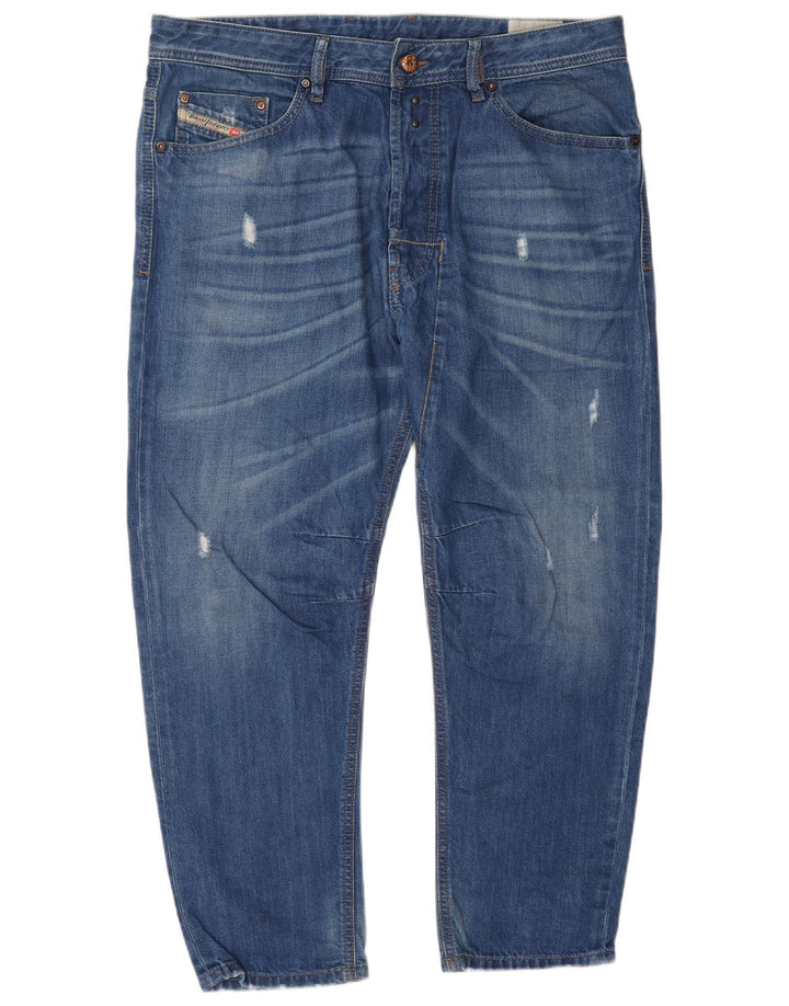 Ανδρικά Diesel Distressed Slim Jeans W34 L26 Blue Cotton