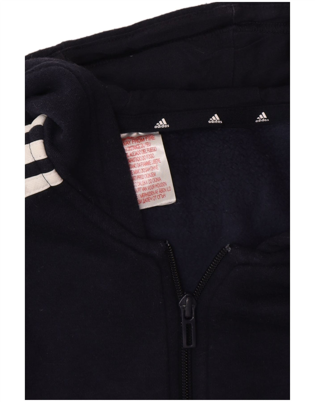Ανδρικό πουλόβερ με κουκούλα με φερμουάρ Adidas Small Navy Blue