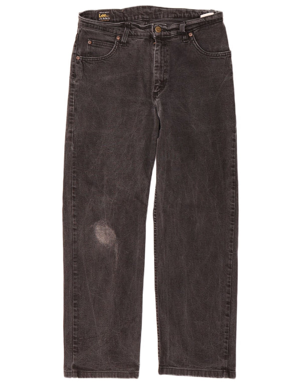 Lee Mens Straight Jeans W30 L27 Γκρι βαμβακερό