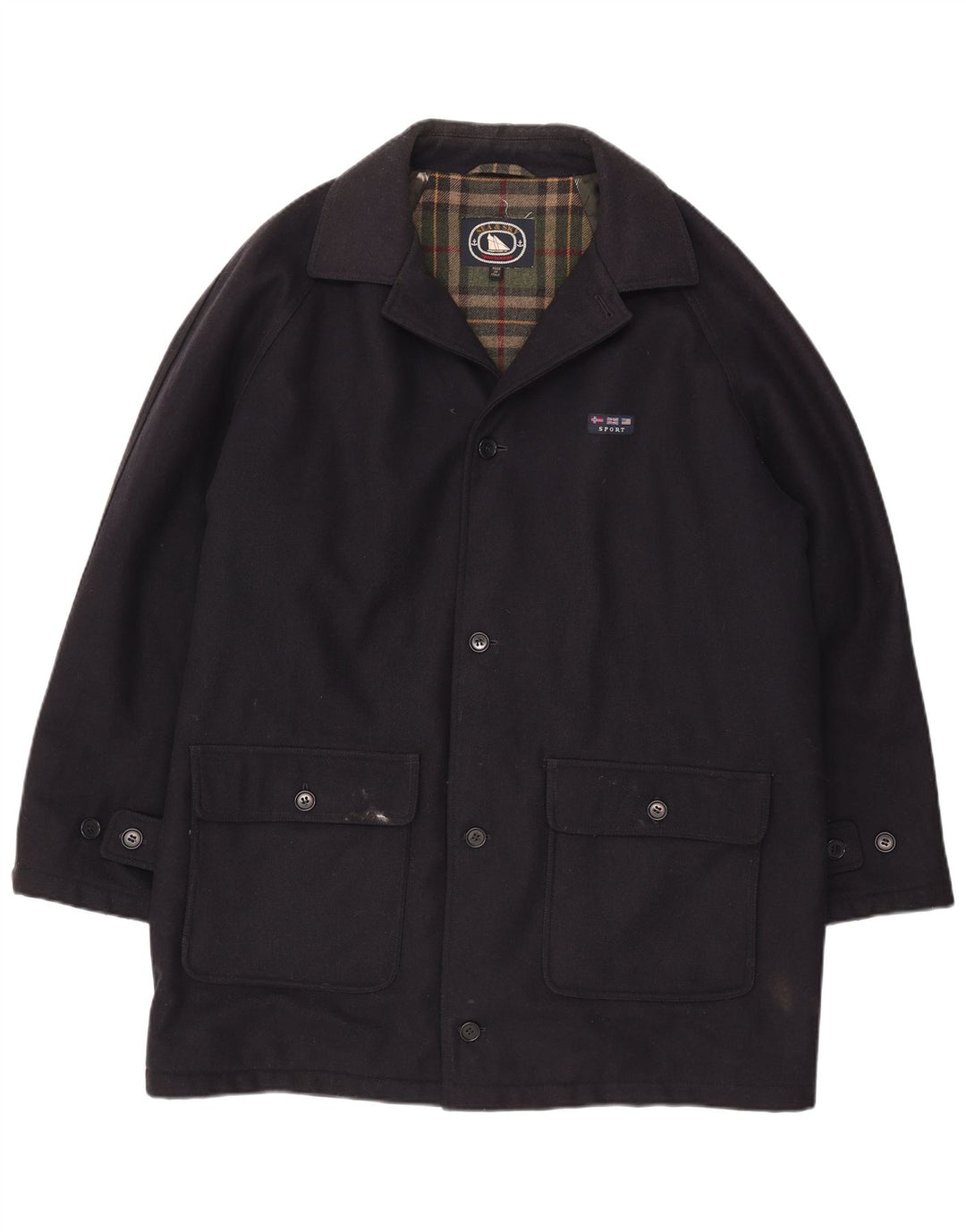 Sea & Sky Ανδρικό Πανωφόρι UK 42 XL Μαύρο