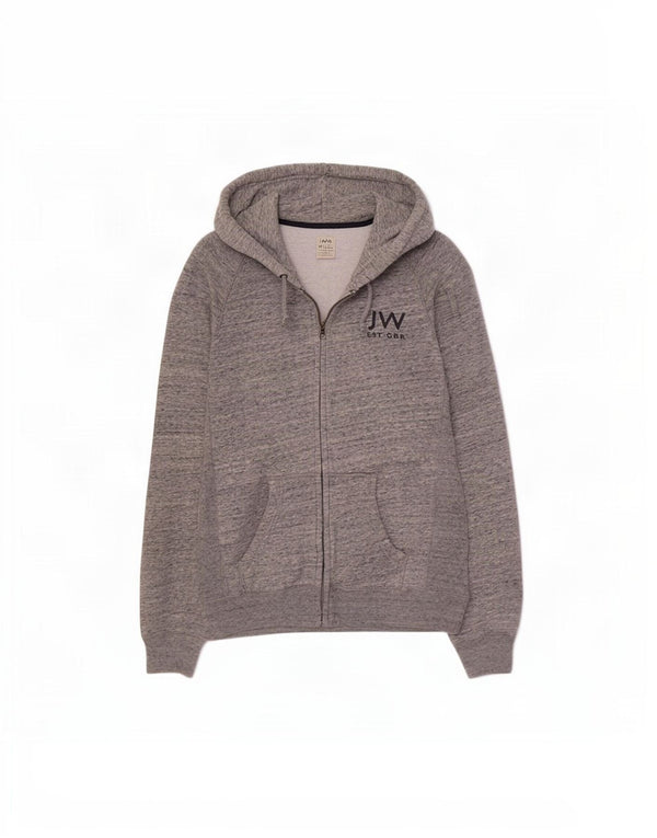 Ανδρικό πουλόβερ με κουκούλα με φερμουάρ Jack Wills, βαμβακερό μικρό γκρι