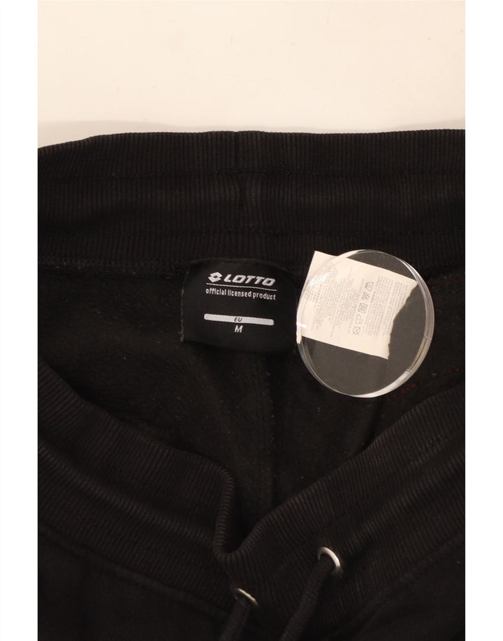 Ανδρική φόρμα LOTTO γραφική φόρμα παντελόνι Joggers μεσαίο μαύρο βαμβακερό