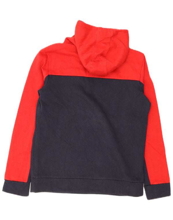 Ανδρικά γραφικά κουκούλα Adidas UK 16/18 Large Navy Blue Colourblock