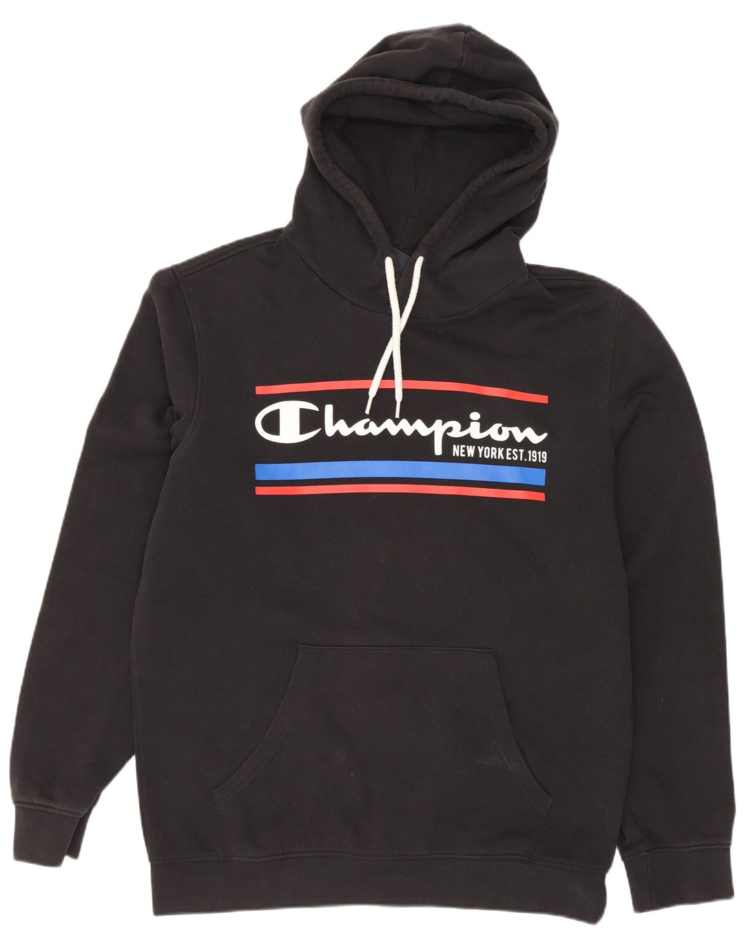 Ανδρικό Champion Graphic Hoodie Jumper Μεσαίο μαύρο βαμβακερό